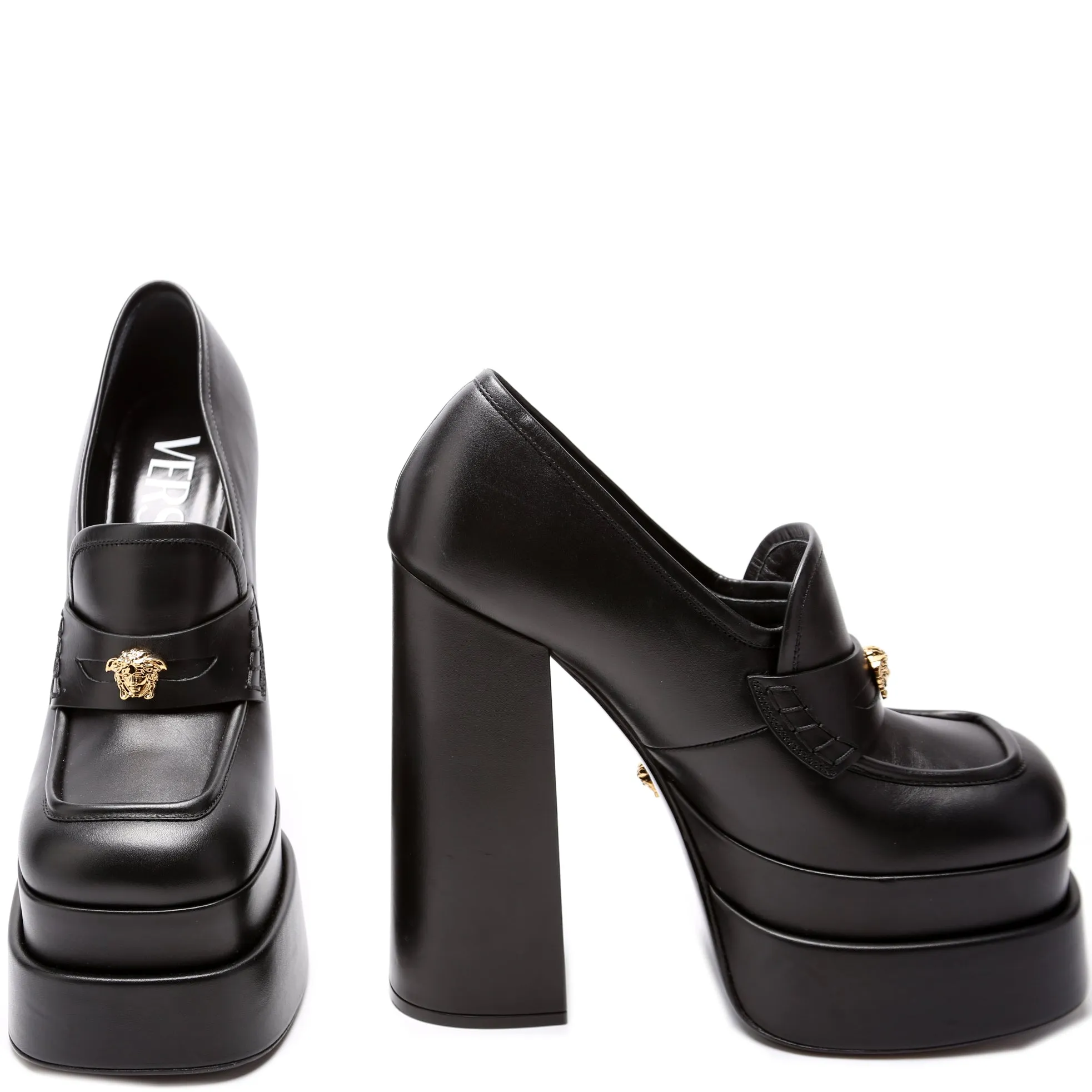 Medusa Loafer Platform Pumps Size 38.5