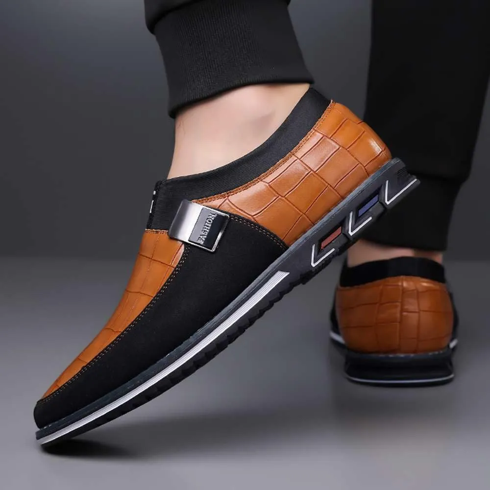 Men's Casual Dress Oxford Shoes Business Office Loafers Leather Fashion Dress Sneakers Comfort Walking Driving Shoes