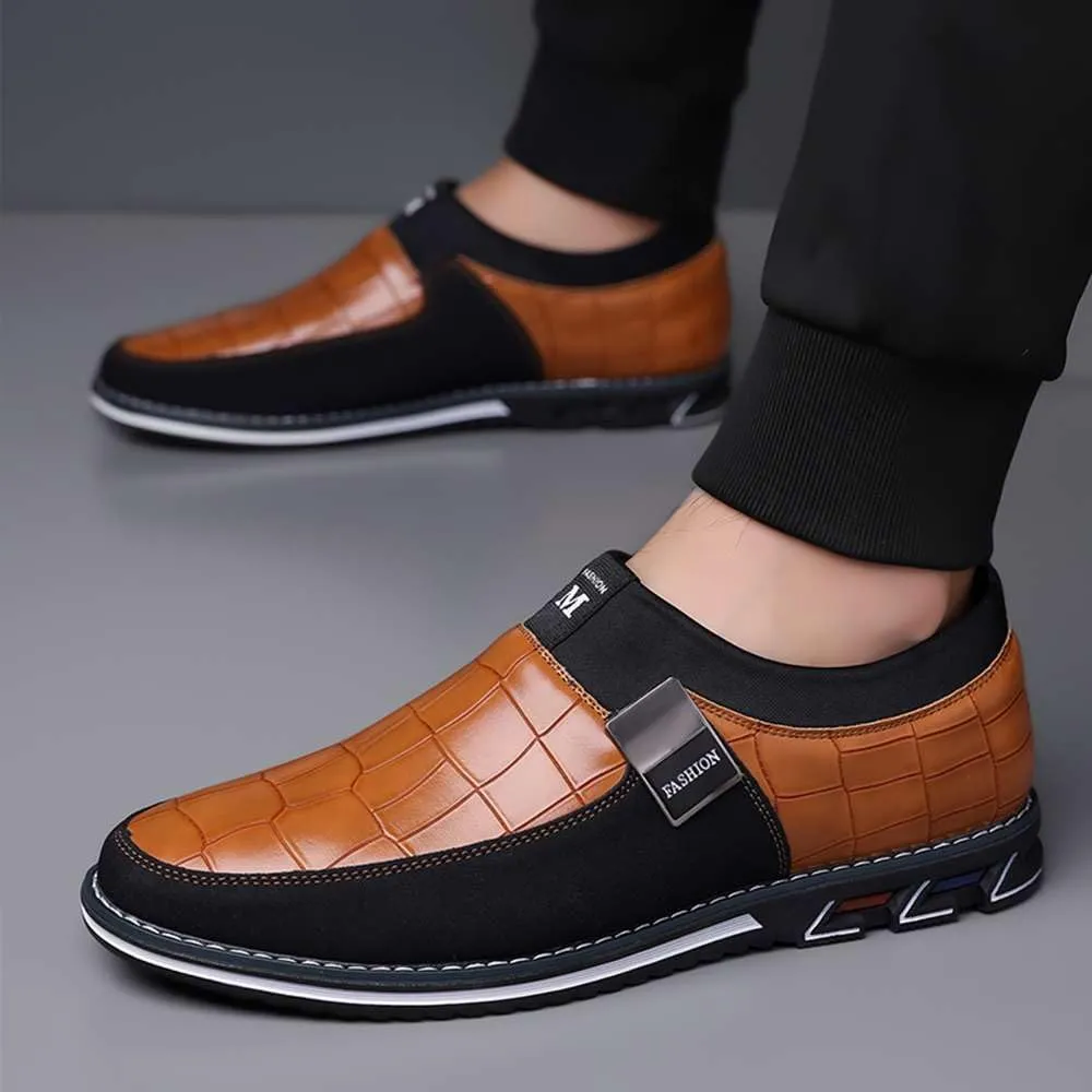 Men's Casual Dress Oxford Shoes Business Office Loafers Leather Fashion Dress Sneakers Comfort Walking Driving Shoes
