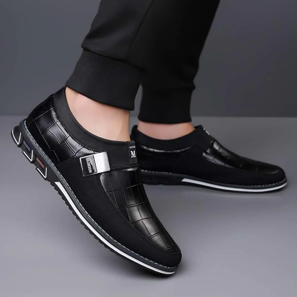 Men's Casual Dress Oxford Shoes Business Office Loafers Leather Fashion Dress Sneakers Comfort Walking Driving Shoes