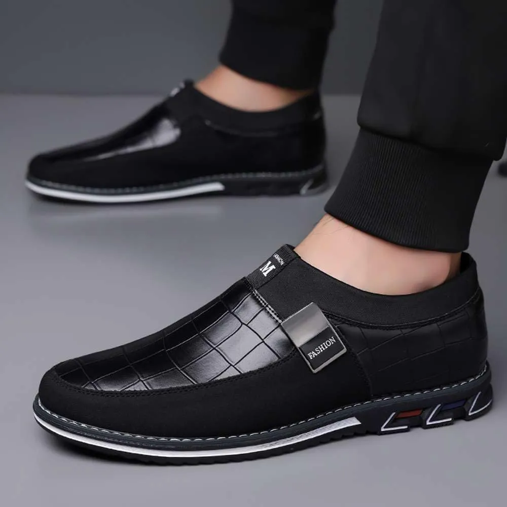 Men's Casual Dress Oxford Shoes Business Office Loafers Leather Fashion Dress Sneakers Comfort Walking Driving Shoes