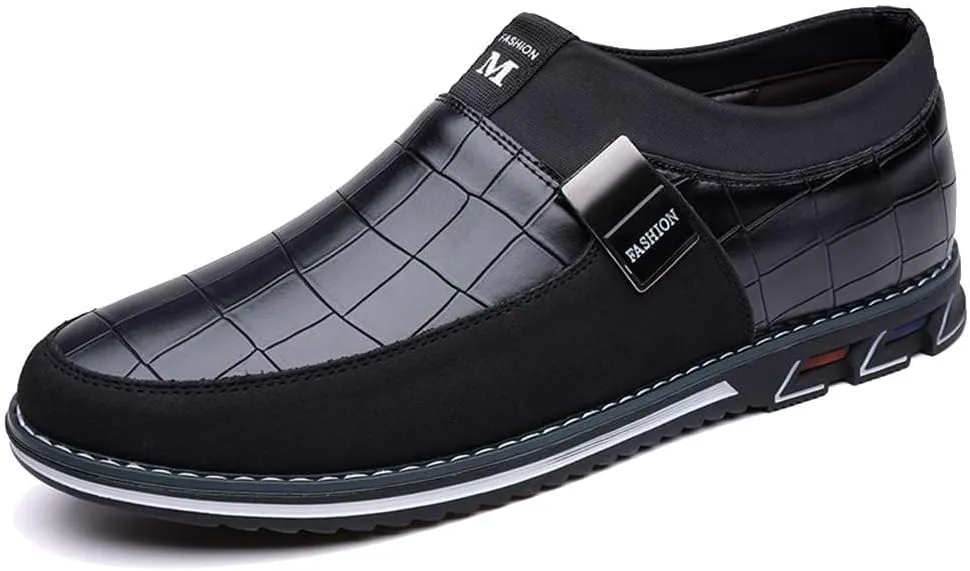 Men's Casual Dress Oxford Shoes Business Office Loafers Leather Fashion Dress Sneakers Comfort Walking Driving Shoes