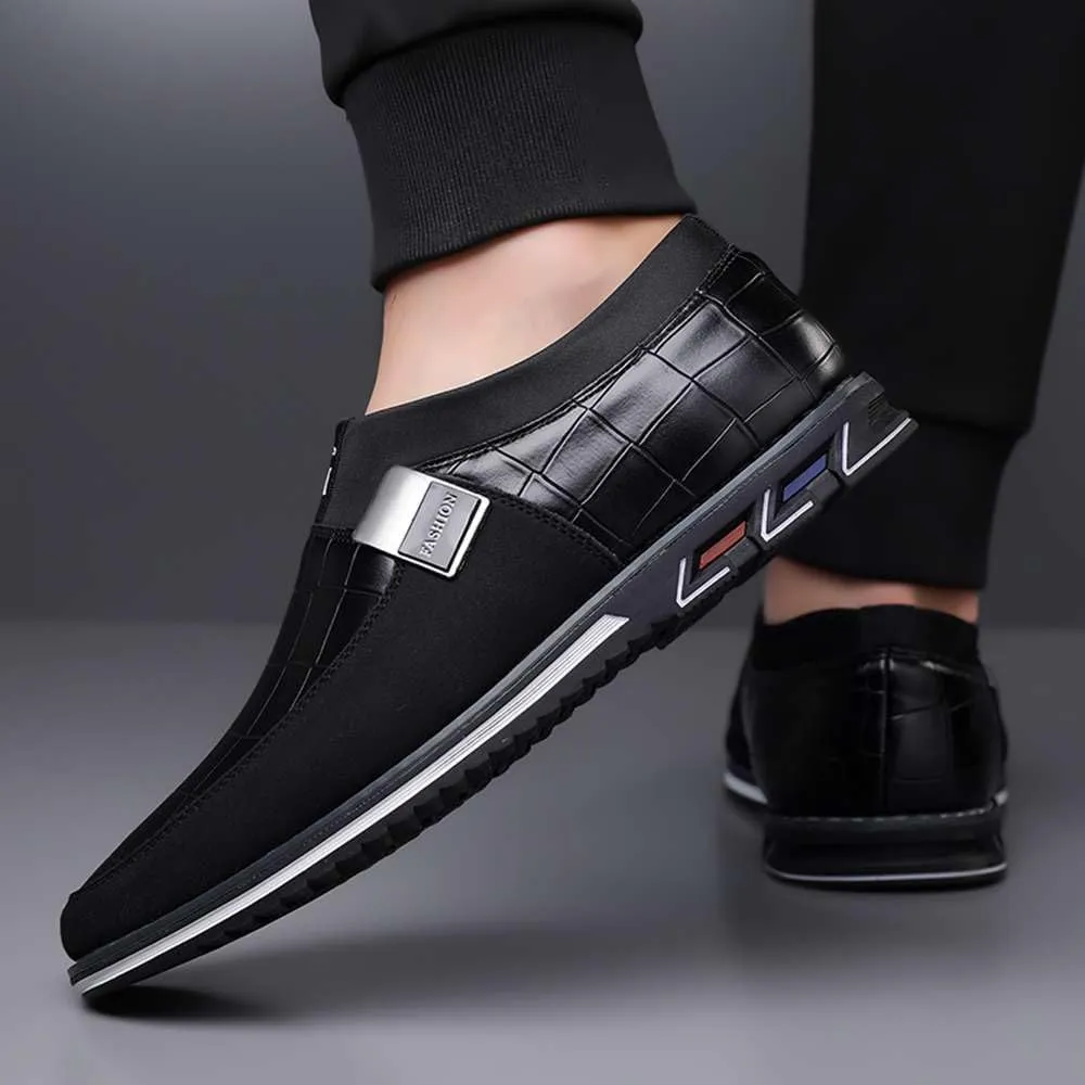 Men's Casual Dress Oxford Shoes Business Office Loafers Leather Fashion Dress Sneakers Comfort Walking Driving Shoes