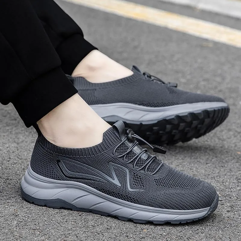 Men's Casual Shoes Fashion Oxfords Dress Shoes Knit Mesh Walking Sneakers Comfortable Lightweight Soft Sole for Business Formal Daily Walking