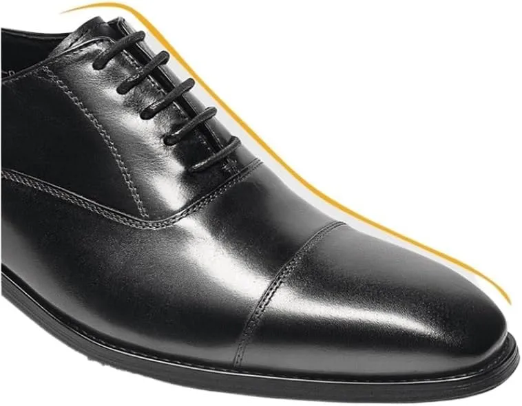 Men's Dress Cap Toe Shoes Genuine Leather Wingtip Brogue Oxford Formal Shoes for Men Business Derby Shoes Non-Slip Rubber Soft Sole Lace-ups