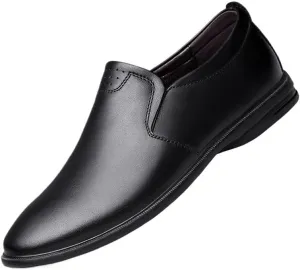 Men's Genuine Leather Boat Shoes, Breathable Soft Sole Driving Flats, Cowhide Casual Footwear for Men, Comfortable Lightweight Leisure Shoes