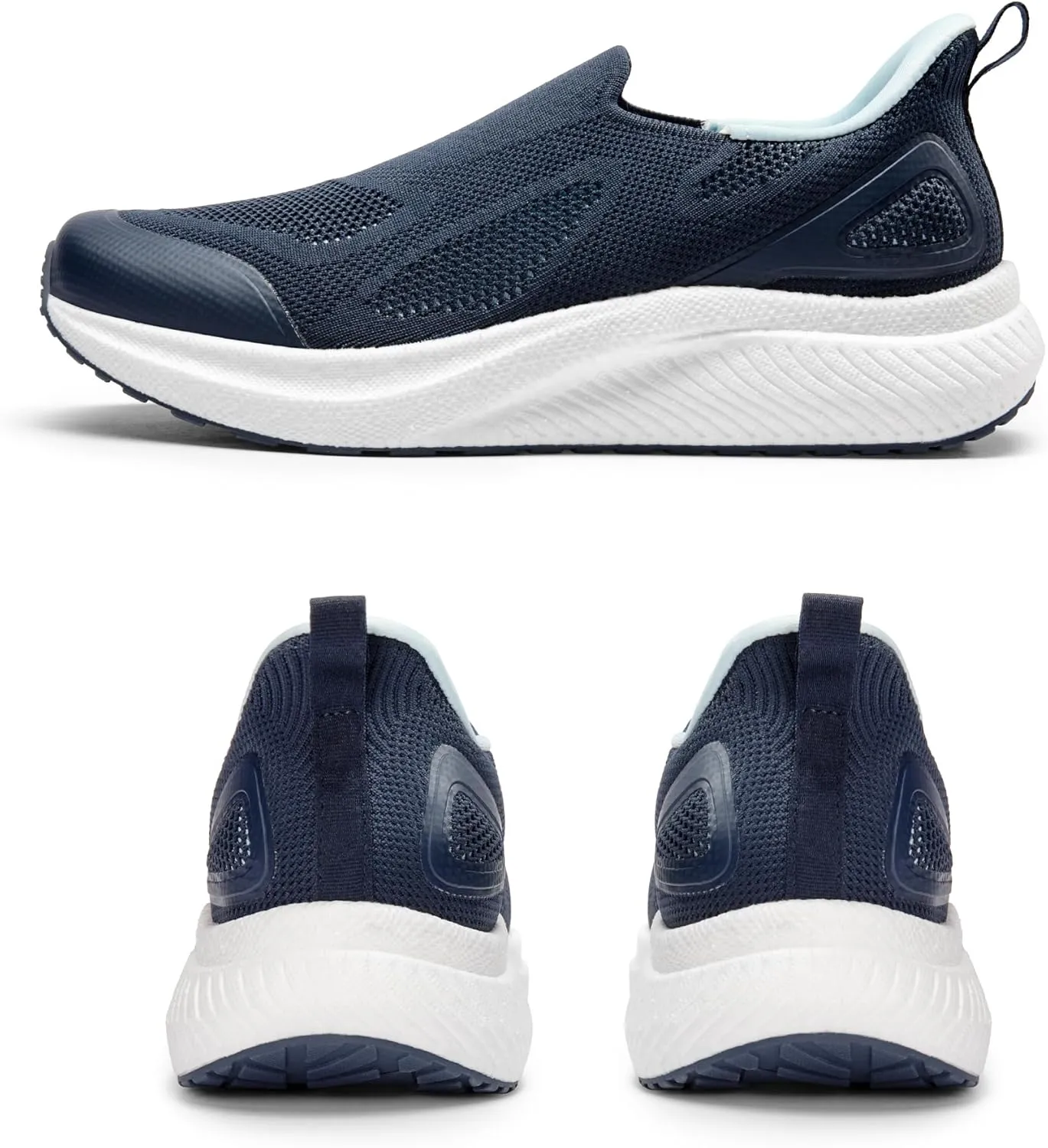 Men's Hands-Free Slip On Walking Shoes Laceless Comfortable Tennis Sneakers