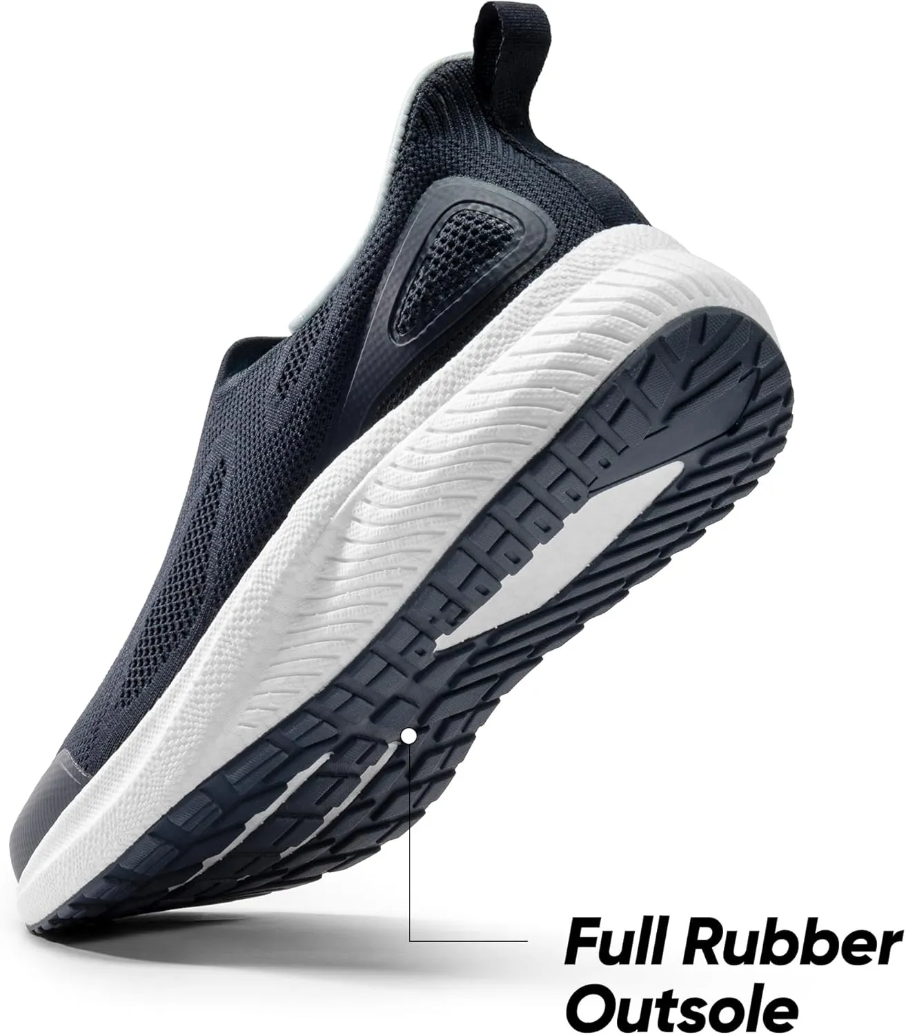 Men's Hands-Free Slip On Walking Shoes Laceless Comfortable Tennis Sneakers