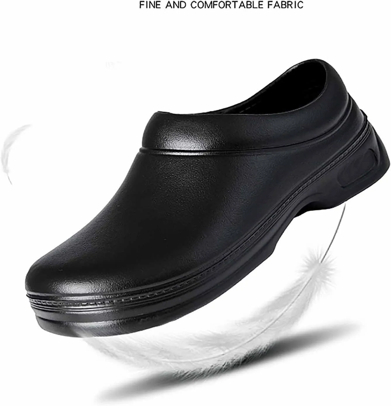 Men's Non Slip Shoes, Food Service Waterproof Kitchen Chef Slip On Restaurant Shoes, Lightweight Comfortable Working Footwear, Nursing Nurse Shoes