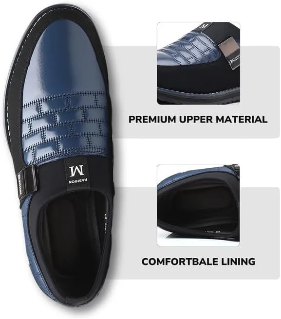 Men’s Oxford No-Stripe Orthopedic Leather Shoes Derby Formal Business Dress Sneakers Casual Walking Driving Slip-on Loafers