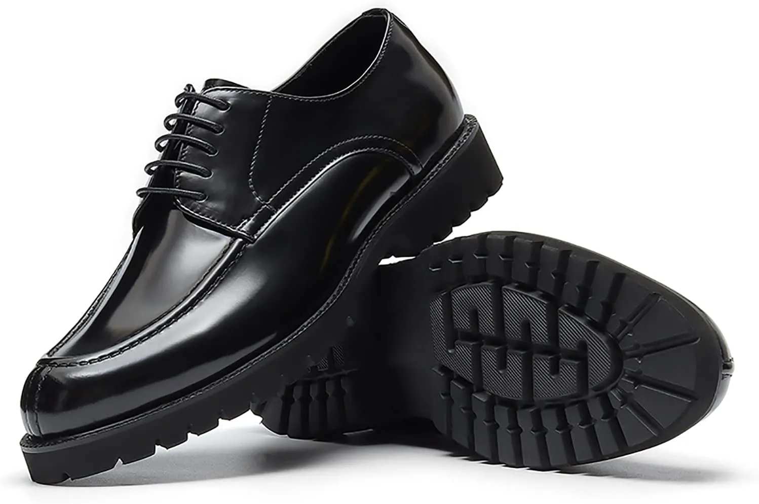 Men's Oxfords Casual Dress Shoes Genuine Leather Derby Fashion Formal Tuxedo Walking Shoes for Men