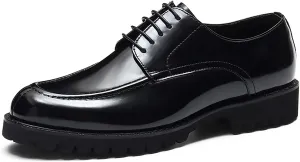 Men's Oxfords Casual Dress Shoes Genuine Leather Derby Fashion Formal Tuxedo Walking Shoes for Men