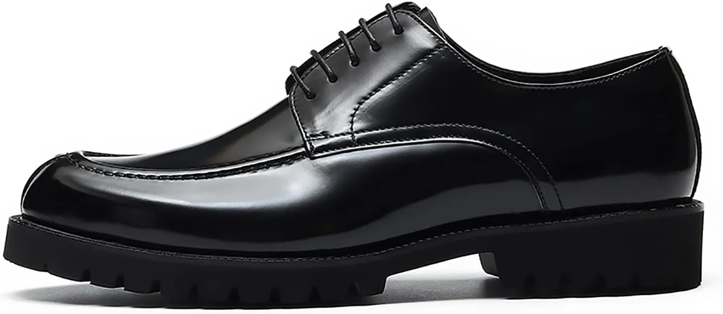 Men's Oxfords Casual Dress Shoes Genuine Leather Derby Fashion Formal Tuxedo Walking Shoes for Men