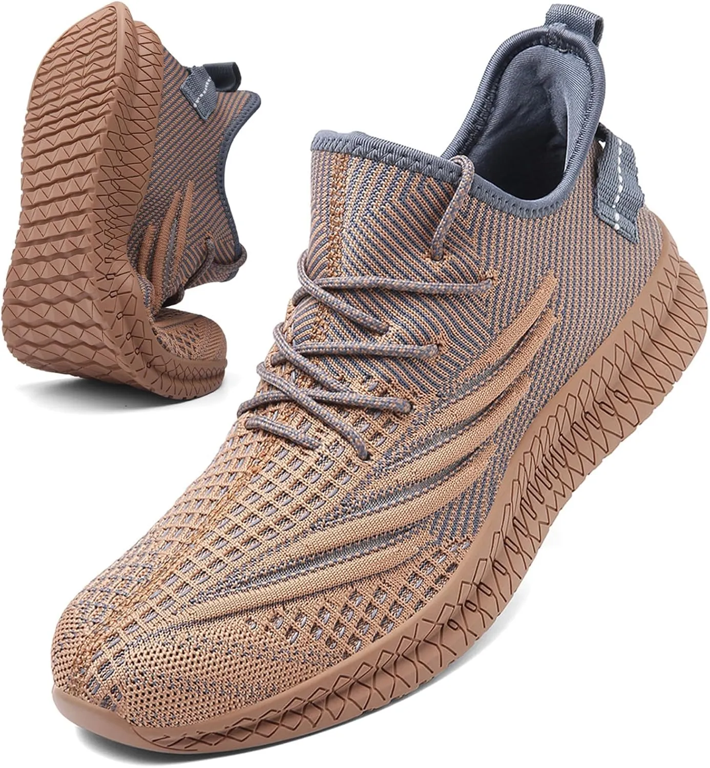 Mens Slip On Walking Shoes Lightweight Breathable Non Slip Running Comfortable Gym Tennis Athletic Fashion Sneakers Men
