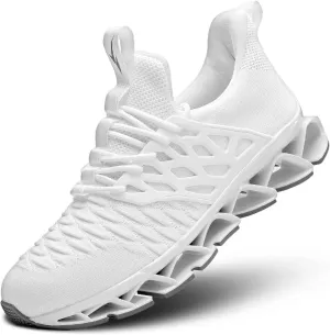 Mens Slip on Walking Shoes Running Blade Tennis Casual Fashion Sneakers Comfortable Non Slip Gym Athletic Sport Trainers