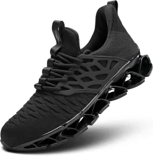 Mens Slip on Walking Shoes Running Blade Tennis Casual Fashion Sneakers Comfortable Non Slip Gym Athletic Sport Trainers