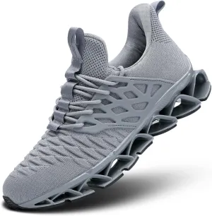 Mens Slip on Walking Shoes Running Blade Tennis Casual Fashion Sneakers Comfortable Non Slip Gym Athletic Sport Trainers