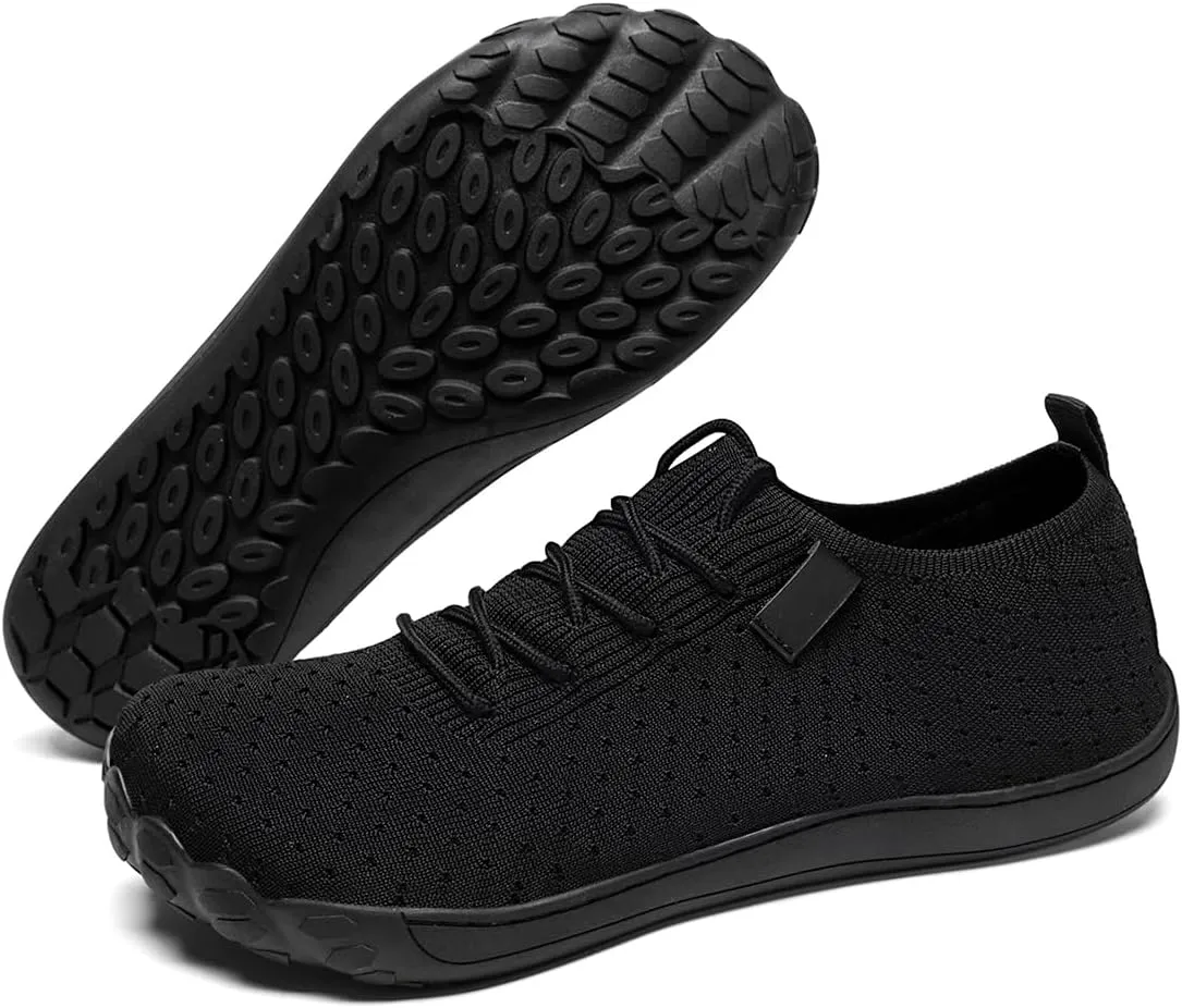 Mens Wide Toe Box Shoes Slip On Walking Shoes Sneakers Sports Casual Office Outdoor Activities Non Slip Rubber Outsole Minimalist Comfortable
