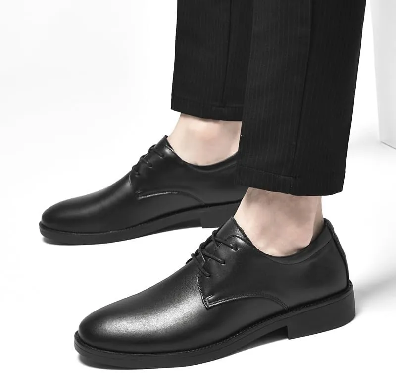 Men's Wingtip Brogue Formal Business Dress Shoes with Leather Sole Oxford Shoes
