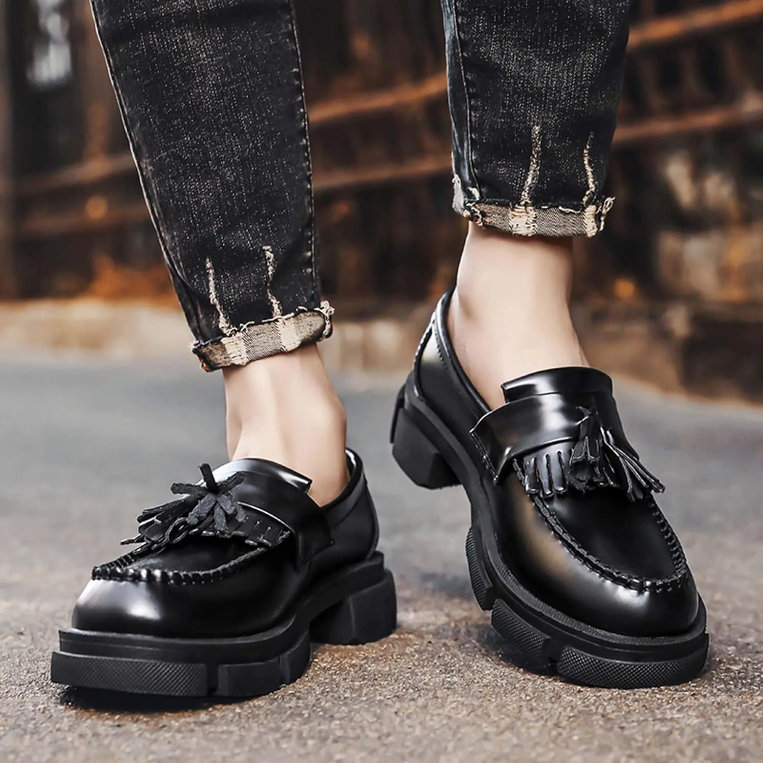 Men's Women's Comfortable Breathable Loafers Lightweight Soft Men's Shoes Women's Shoes Wide Version Wear-Resistant Oxford Shoes Black