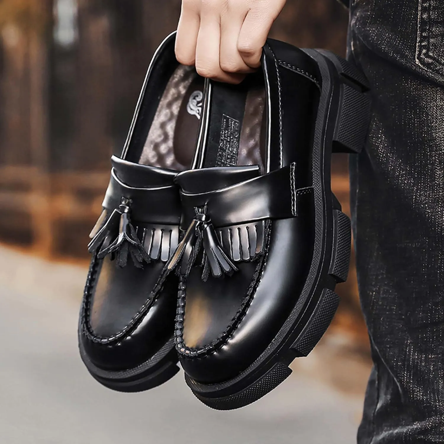 Men's Women's Comfortable Breathable Loafers Lightweight Soft Men's Shoes Women's Shoes Wide Version Wear-Resistant Oxford Shoes Black