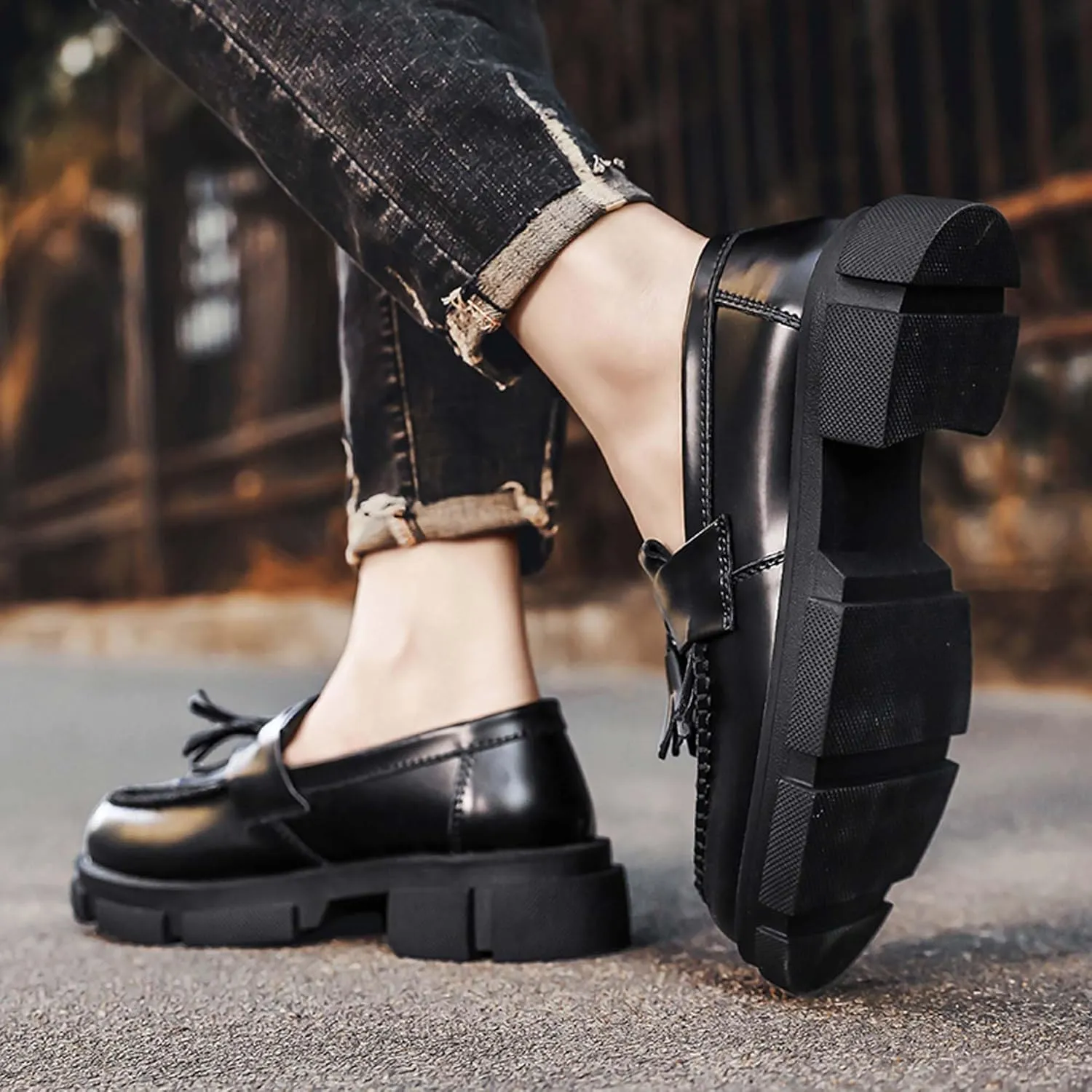 Men's Women's Comfortable Breathable Loafers Lightweight Soft Men's Shoes Women's Shoes Wide Version Wear-Resistant Oxford Shoes Black