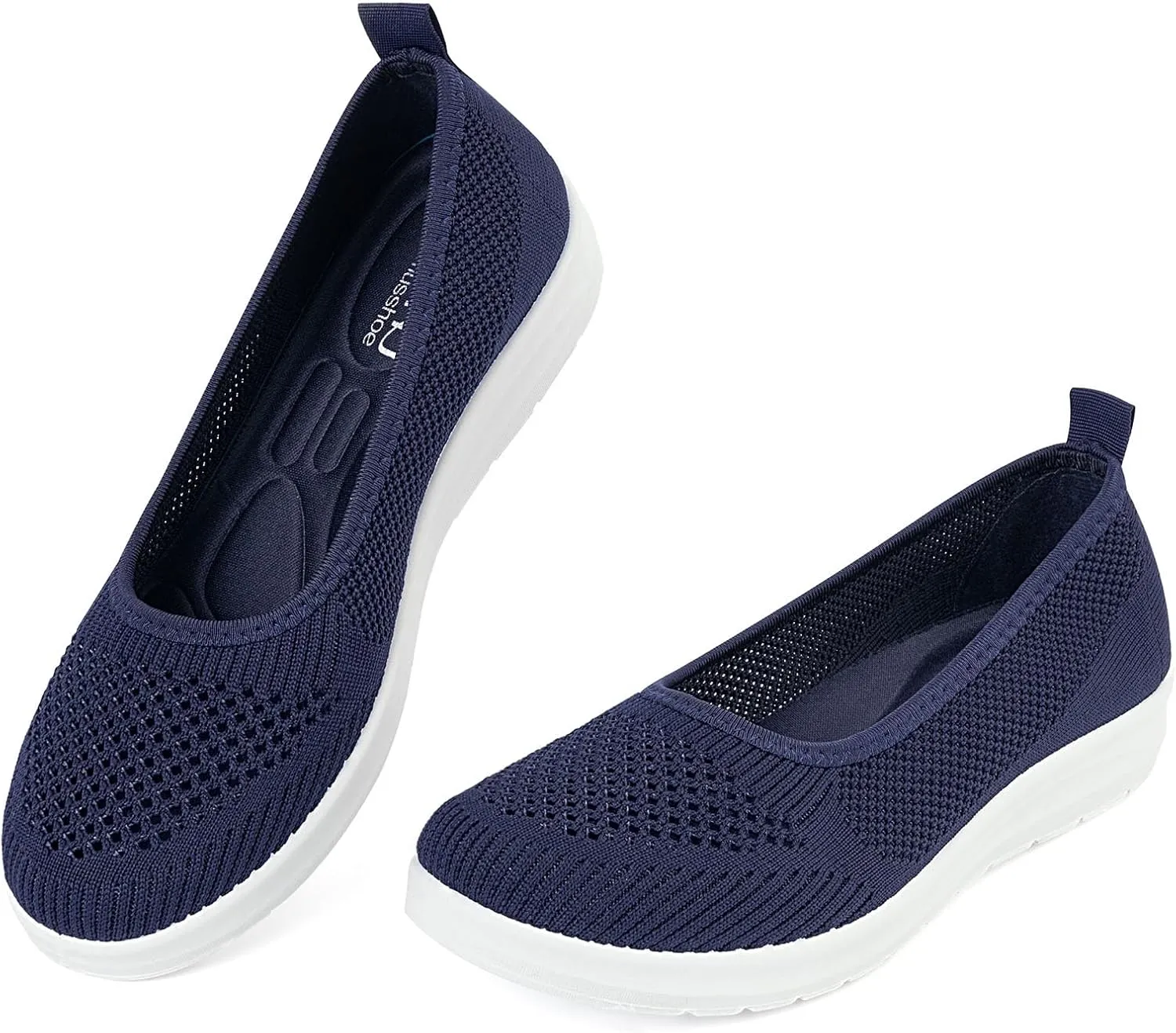 MUSSHOE Walking Shoes Women Breathe Mesh Slip On Sneakers Women Comfortable Lightweight