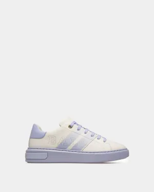 Myra Leather Sneakers In White & Lilac