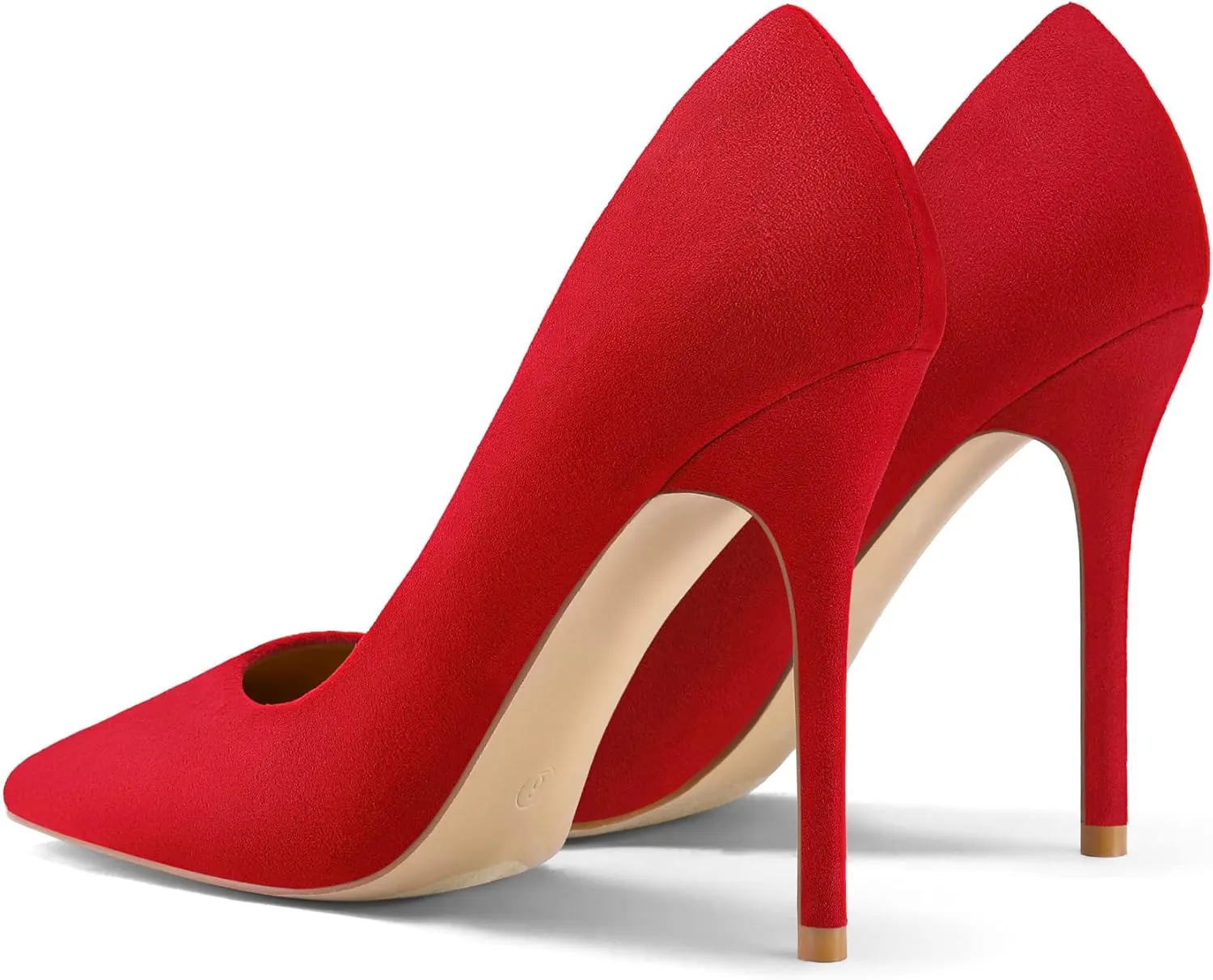 mysoft Women's High Heels Pumps Closed Pointed Toe Stiletto 4IN Heels Dress Wedding Shoes