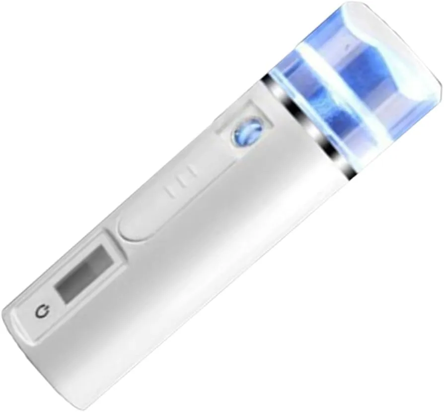 Nano Facial Steamer Portable Moisture Sprayer for Skin Care Non- Design Easy to Operate for Home and Travel White