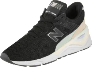 New Balance Women's X90 WMNS FTWR 8.5 B US Black Leather Low Top Lace-Up Casual Running Sneaker