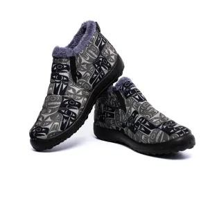 Northwest Slip (Shoes) - Thunderbird and Whale by Maynard Johnny Jr
