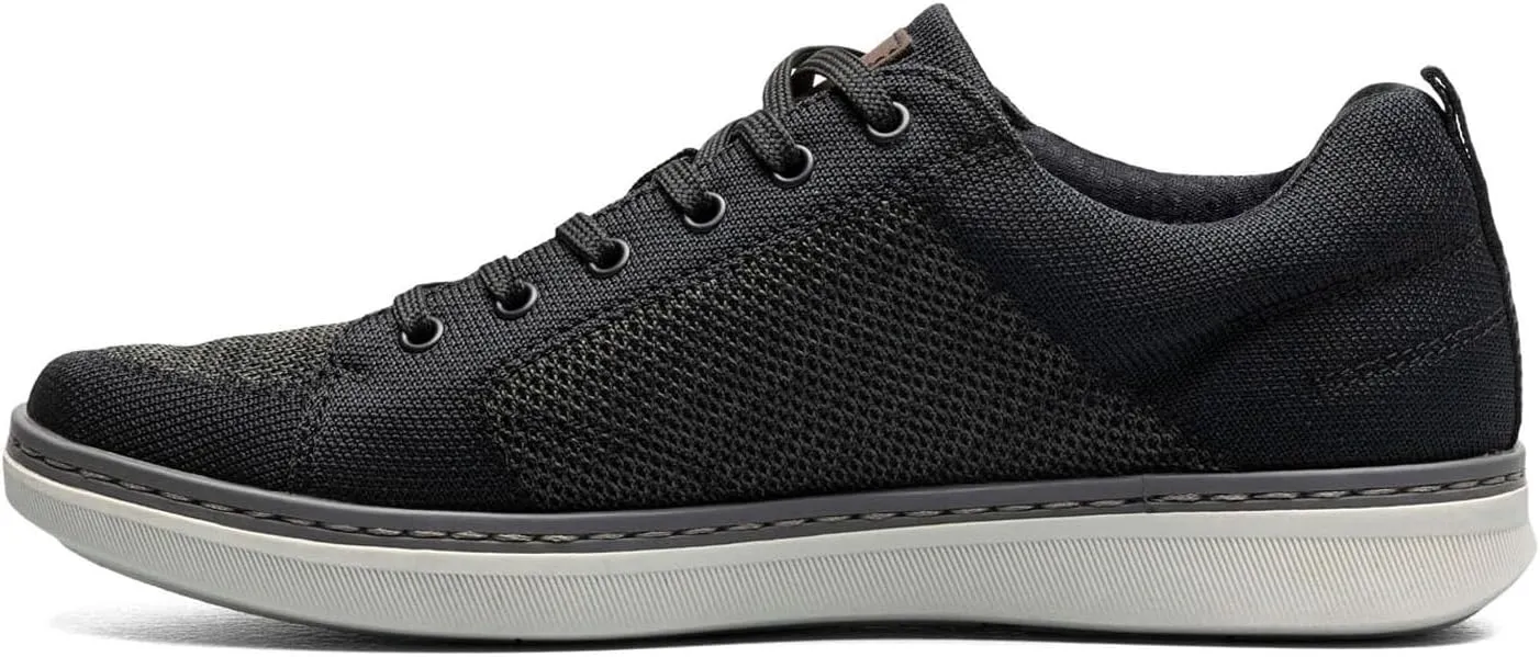 Nunn Bush Men's Aspire Knit Moccasin Toe Sneaker Oxford Comfortable Lightweight Fabric Lace Up