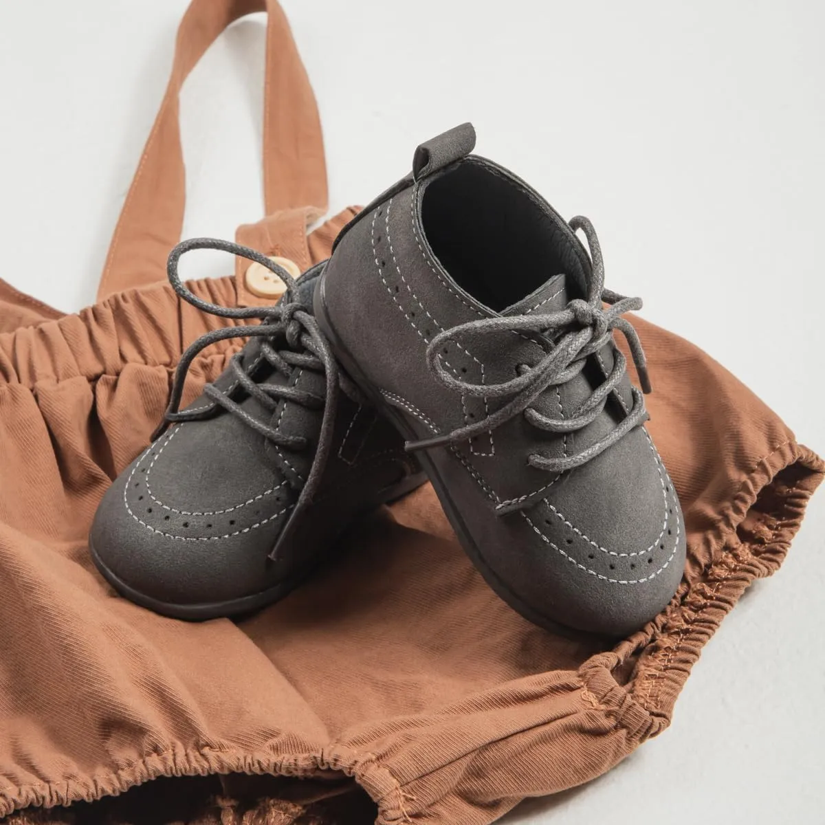ohsofy Infant Baby Boy Oxford Shoes PU Leather Loafers Rubber and Soft Sole Wedding Dress Shoes Toddler Girl Baby Walking Shoes