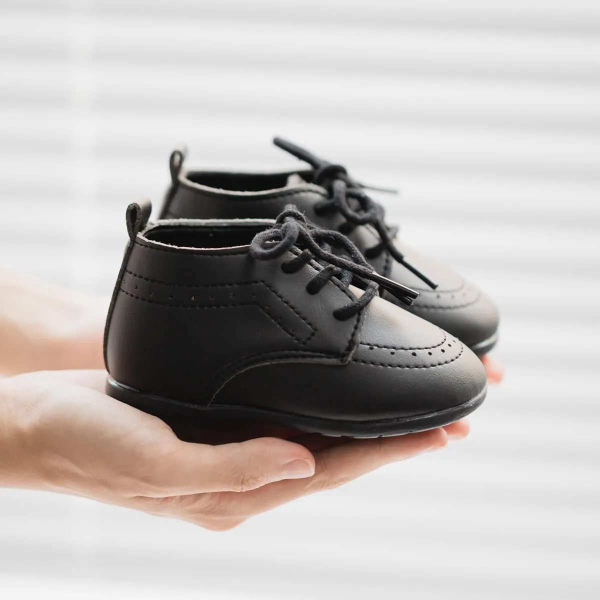 ohsofy Infant Baby Boy Oxford Shoes PU Leather Loafers Rubber and Soft Sole Wedding Dress Shoes Toddler Girl Baby Walking Shoes