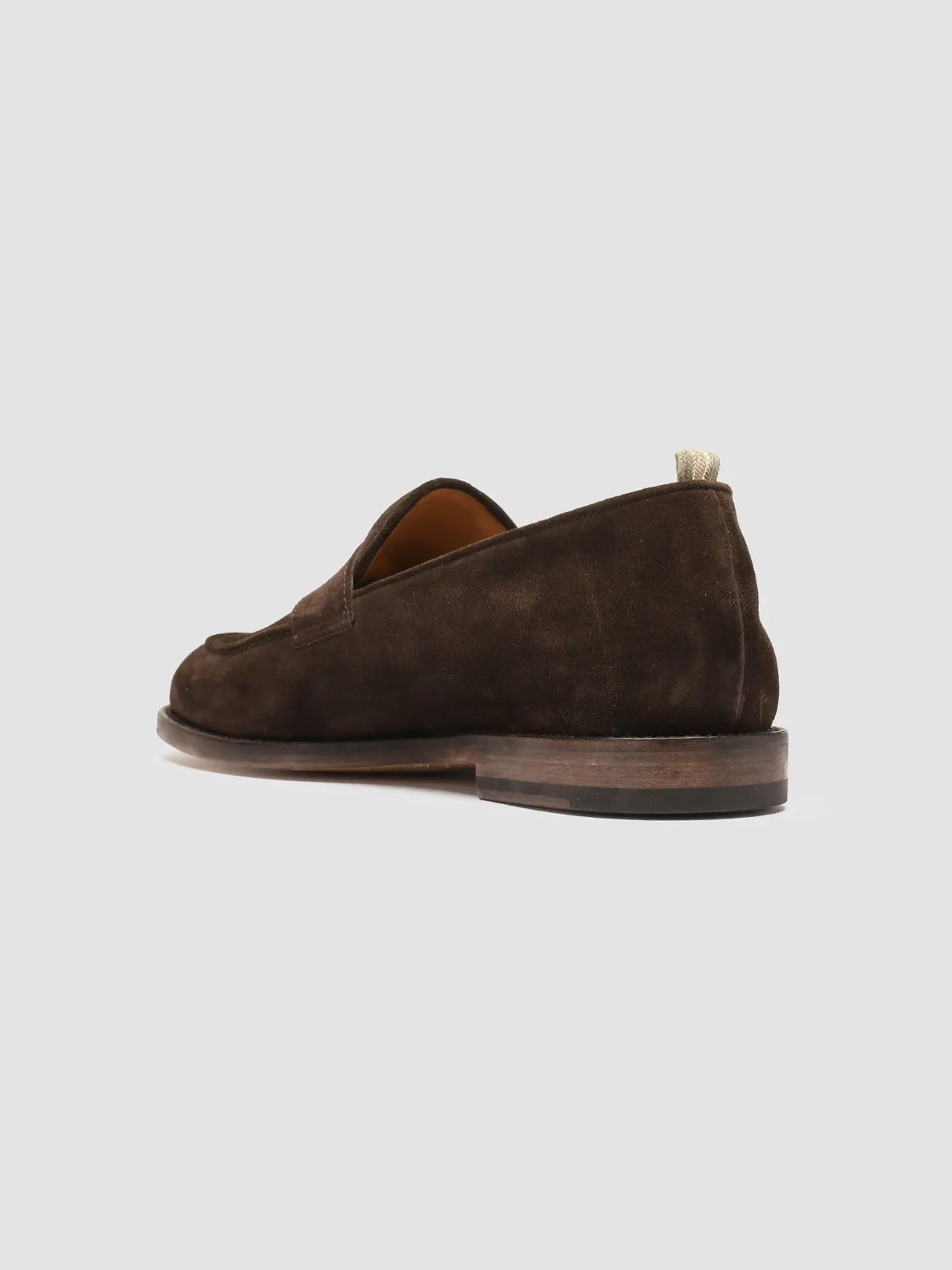OPERA 001 - Mocassini Penny Loafer in Pelle Scamosciata Marrone