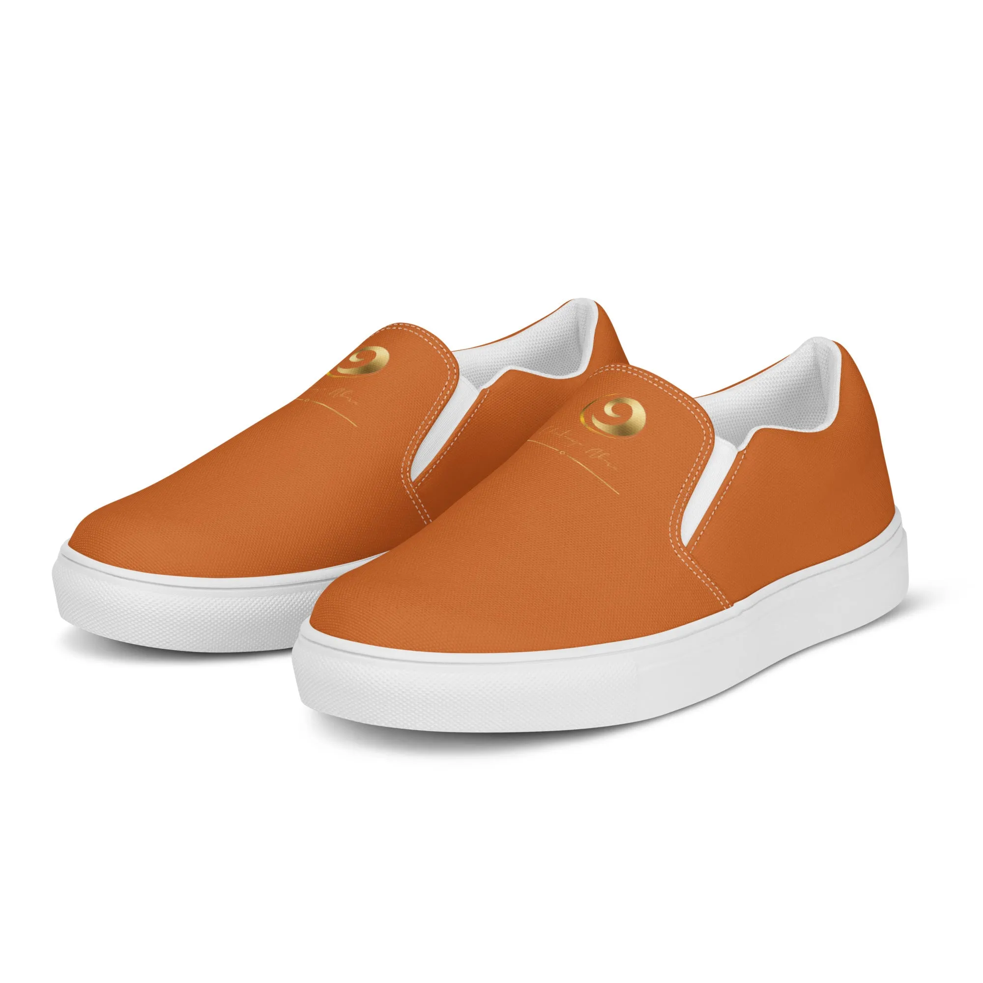 Orange Chaitanya Abara Women’s Slip-on Canvas Shoes