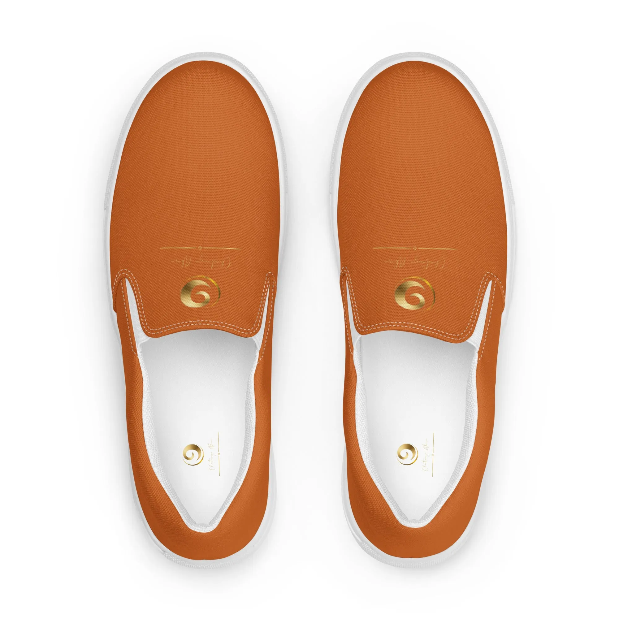 Orange Chaitanya Abara Women’s Slip-on Canvas Shoes