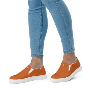 Orange Chaitanya Abara Women’s Slip-on Canvas Shoes