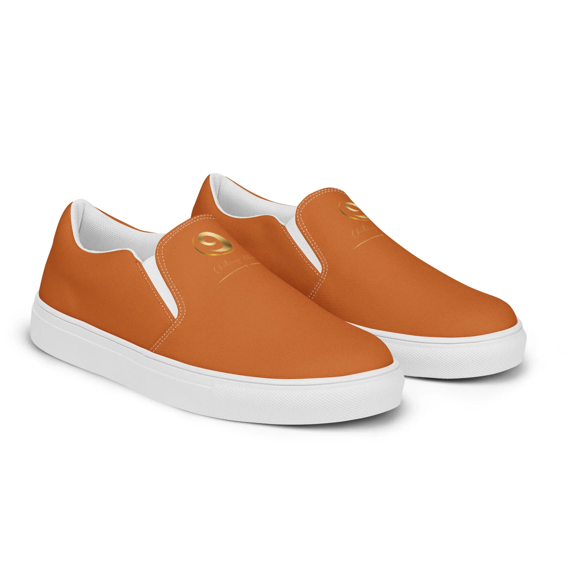 Orange Chaitanya Abara Women’s Slip-on Canvas Shoes