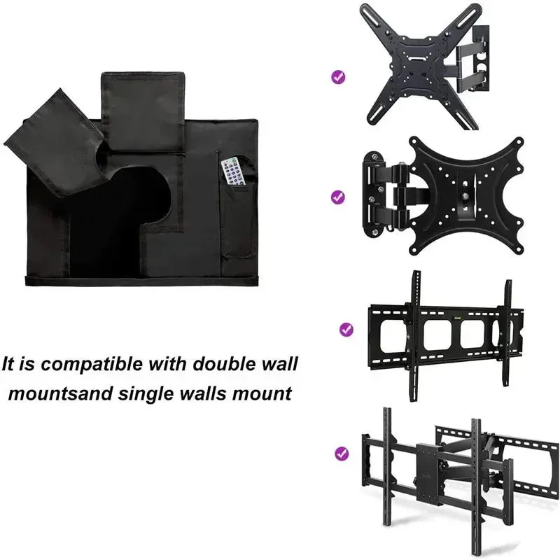 Outdoor Tv Cover For 36 65 Screens Weatherproof & Dust Proof