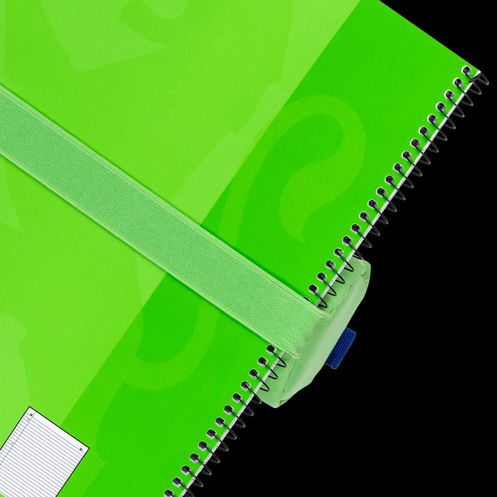 Oxford Bright Green Large Round Pencil Case