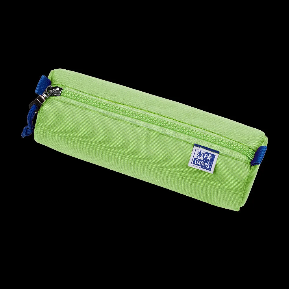 Oxford Bright Green Large Round Pencil Case