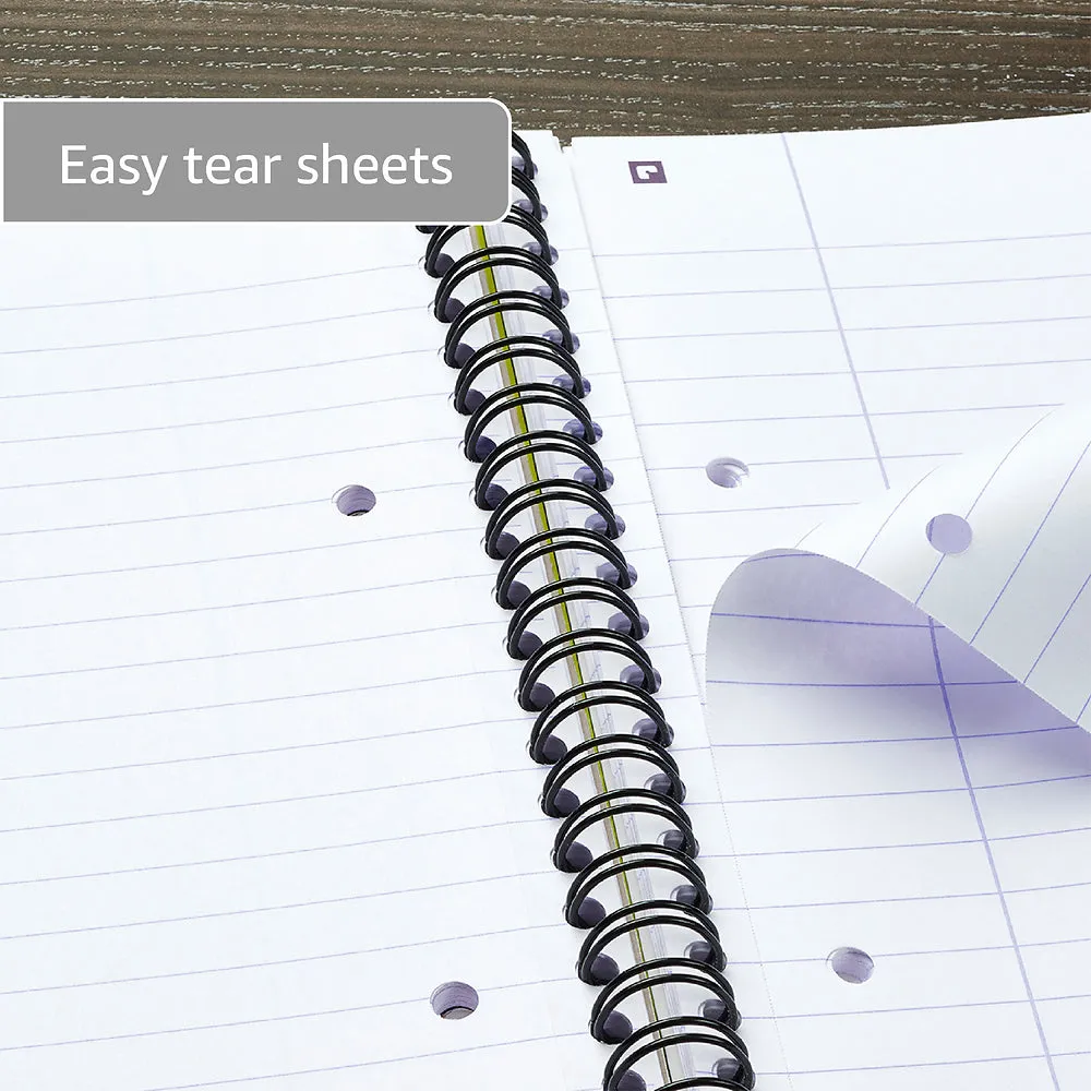 Oxford Campus Pastel Lavender A5  Card Cover Wirebound Notebook Ruled with Margin 140 Pages
