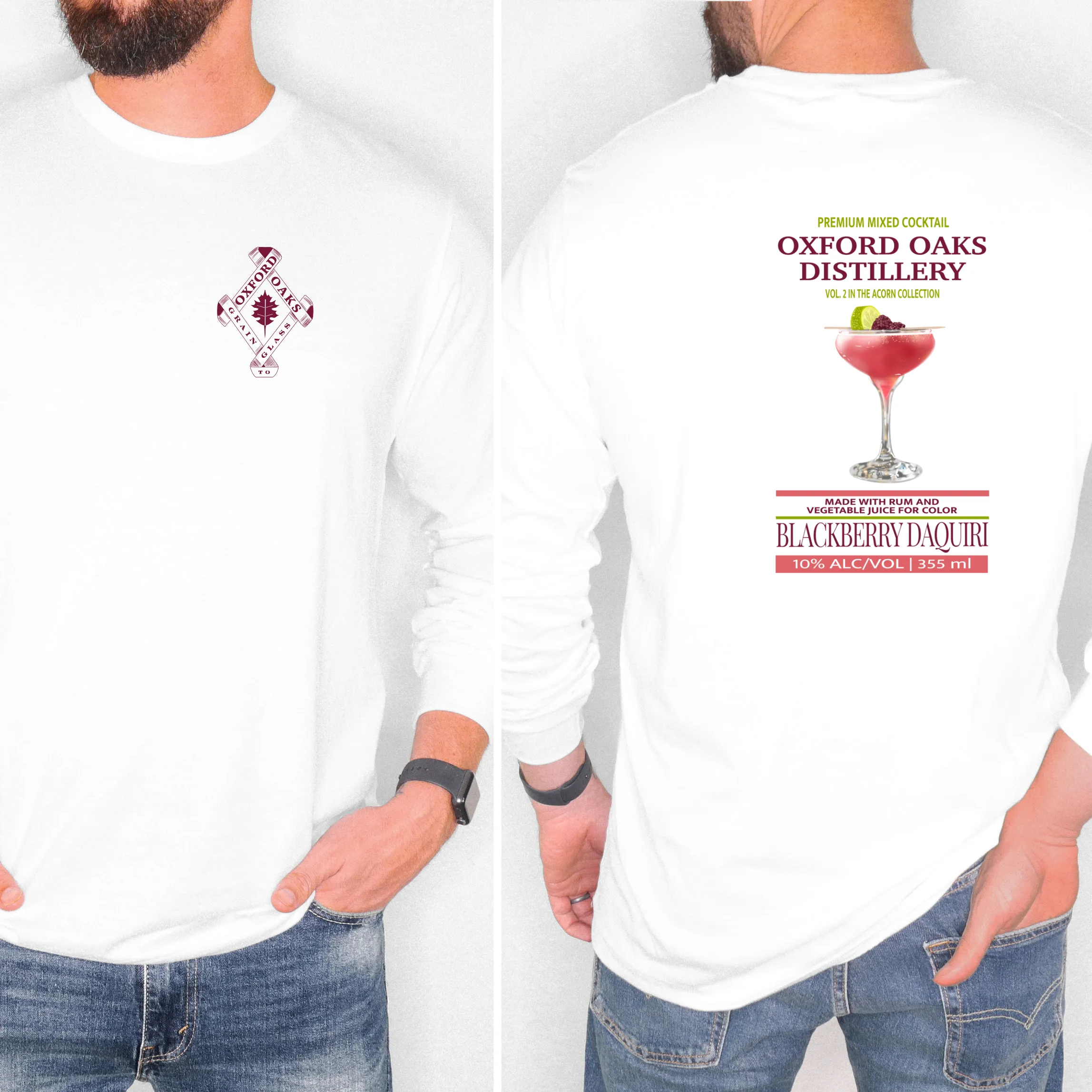 Oxford Oaks Distillery Blackberry Daquiri Long Sleeve T-Shirt