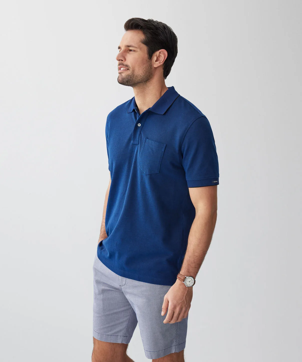 Oxford Pocket Polo - Deep Blue