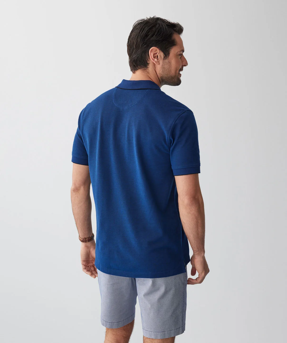 Oxford Pocket Polo - Deep Blue