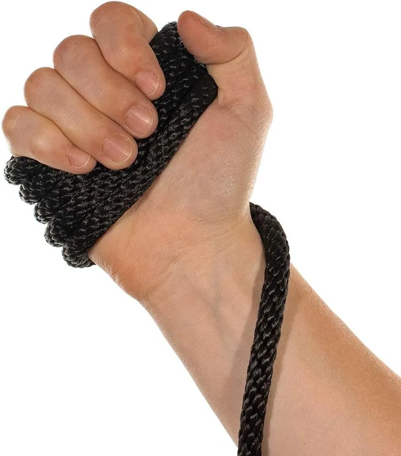Paracord Planet Solid Braid Utility Rope – All Purpose Solid Braid MFP Derby Cord – Sports and Recreation, Crafts, Landscaping, Pets, Decor – USA Made (Black, 1/4 Inch X 100 Feet)