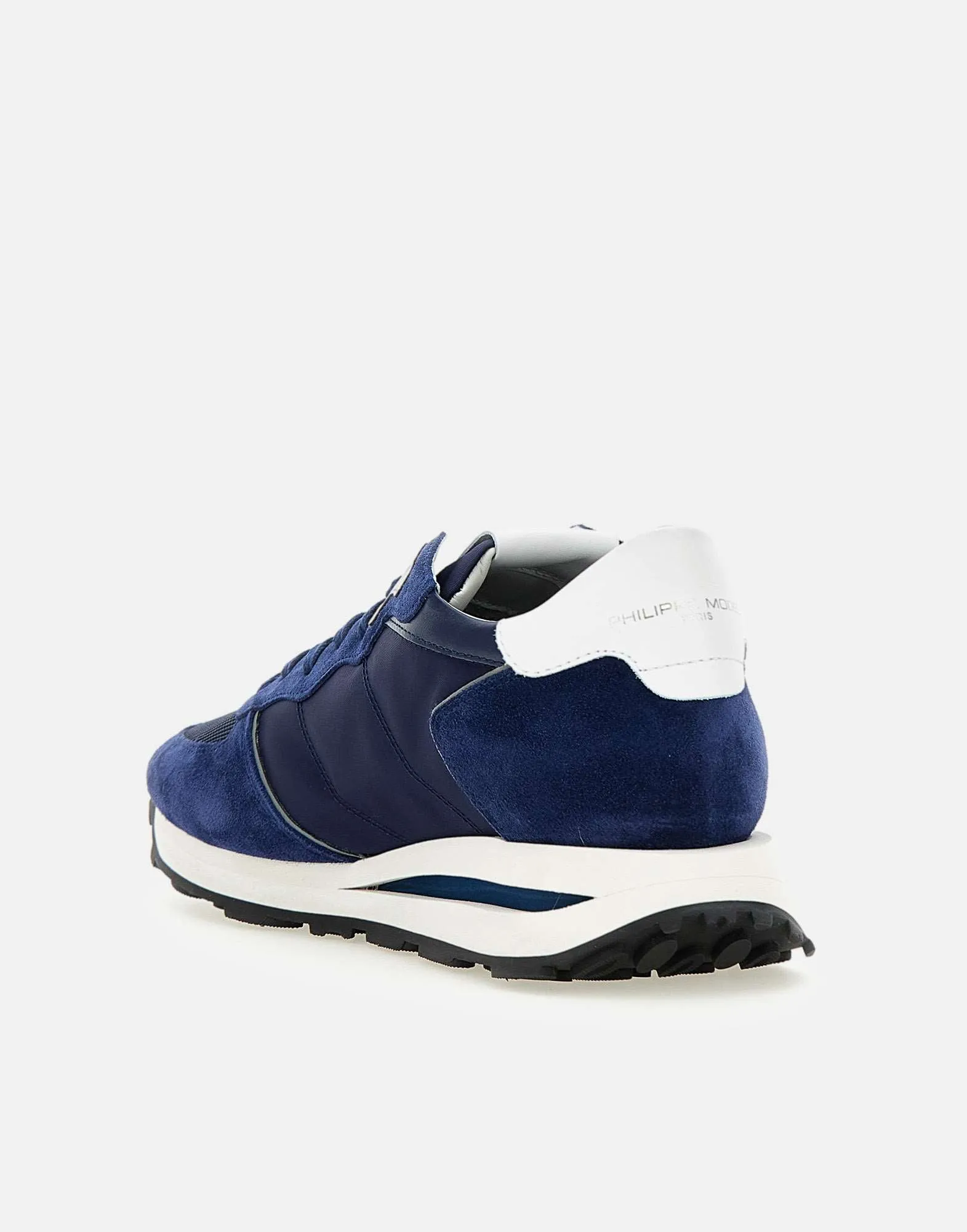 Philippe Model Tropez Tyg Suede Blue Sneakers