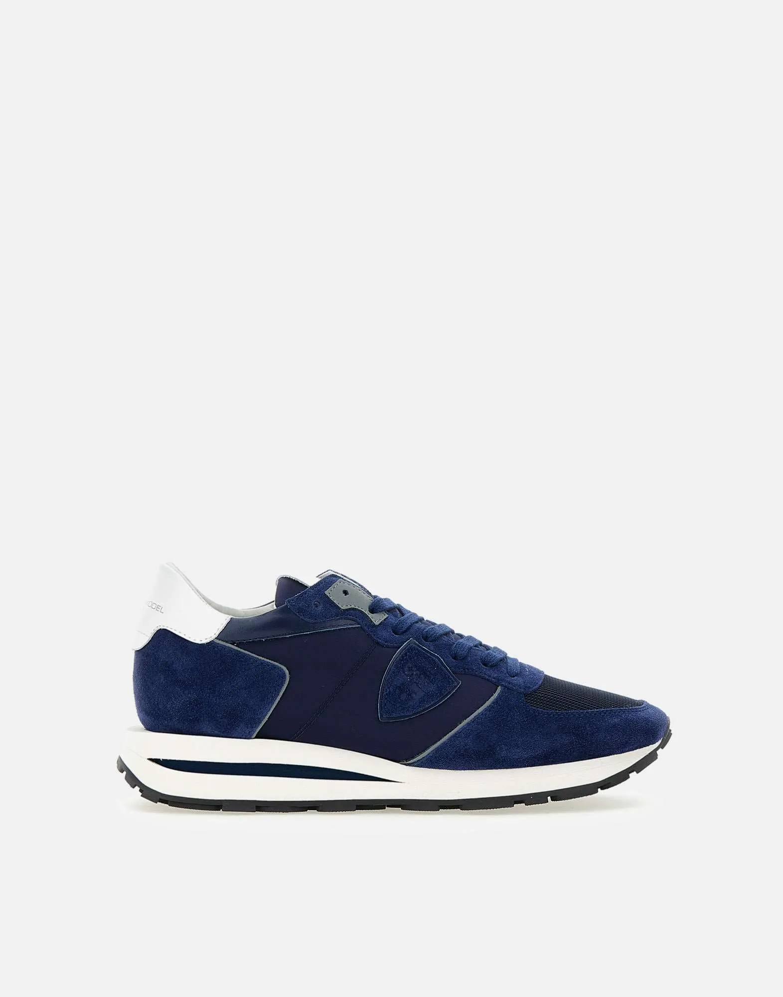 Philippe Model Tropez Tyg Suede Blue Sneakers